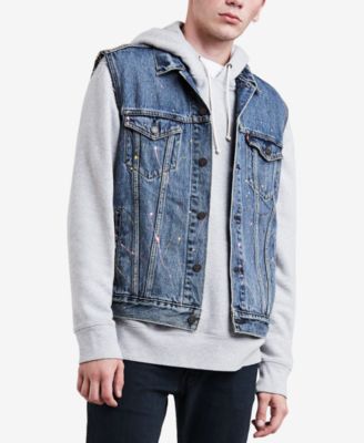 levi's sleeveless jacket mens