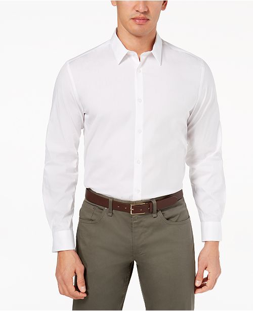 Calvin Klein Men S Modern Stretch Shirt Reviews Casual Button