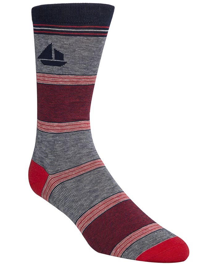 Cole Haan Men's Striped Sail Boat Crew Socks Macy's