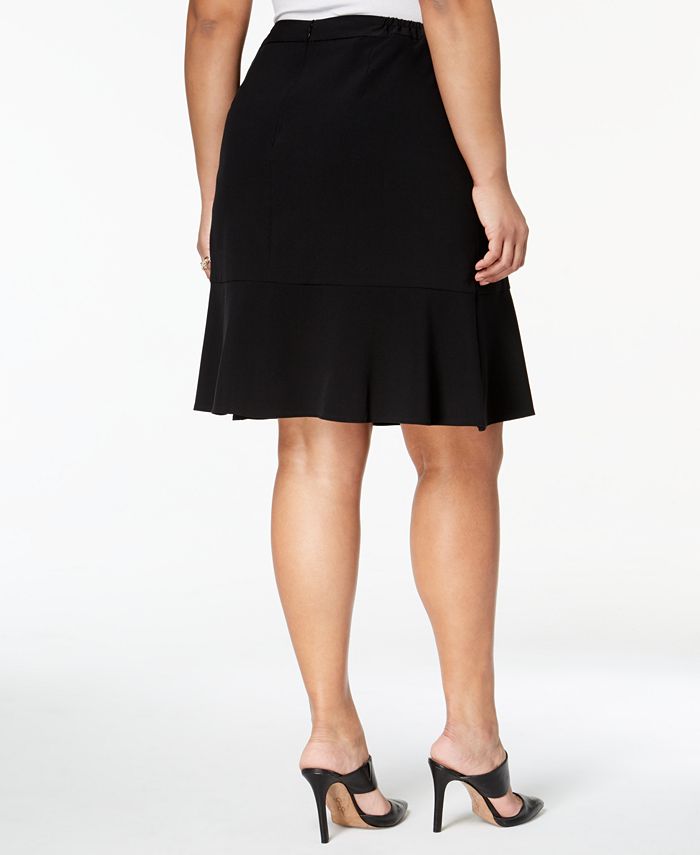 Nine West Plus Size A-Line Flare Skirt - Macy's
