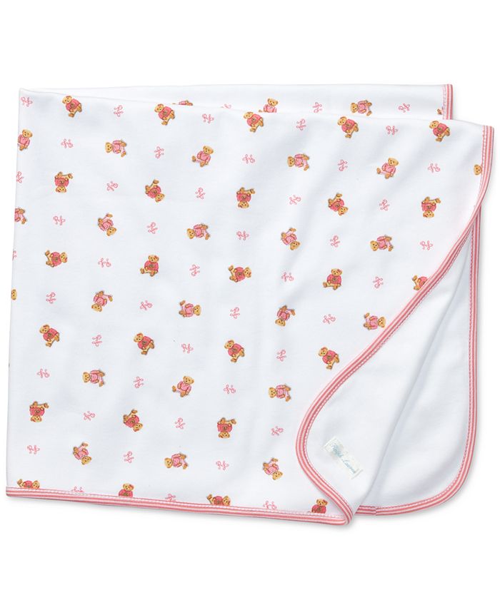Polo Ralph Lauren Baby Girls Reversible Bear Printed Blanket & Reviews -  All Kids' Accessories - Kids - Macy's