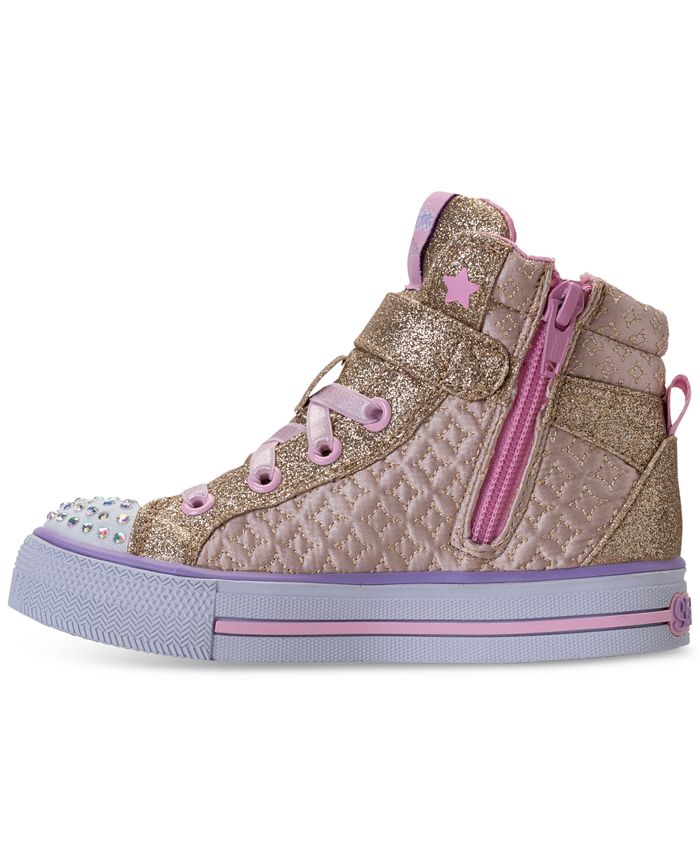 Skechers Little Girls' Twinkle Toes: Shuffles - Twinkle Charm High Top ...