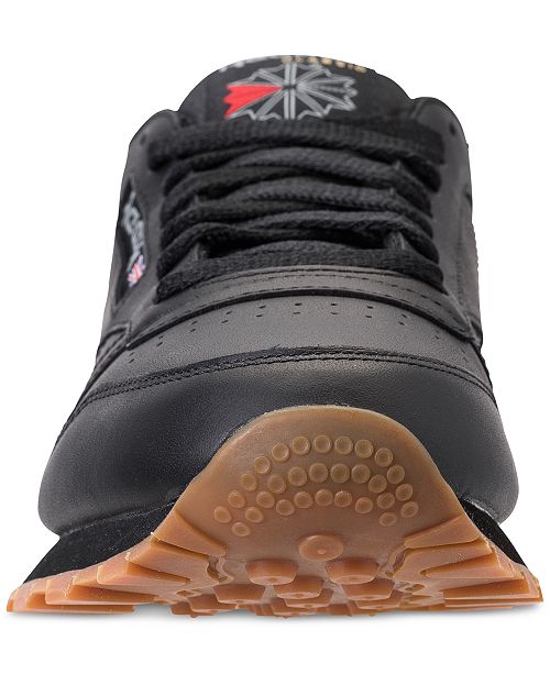 Reebok Men's Classic Leather Casual Gum KL Sneakers from Finish Line & Reviews - Finish Line ...