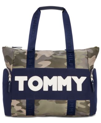 tommy hilfiger camo tote