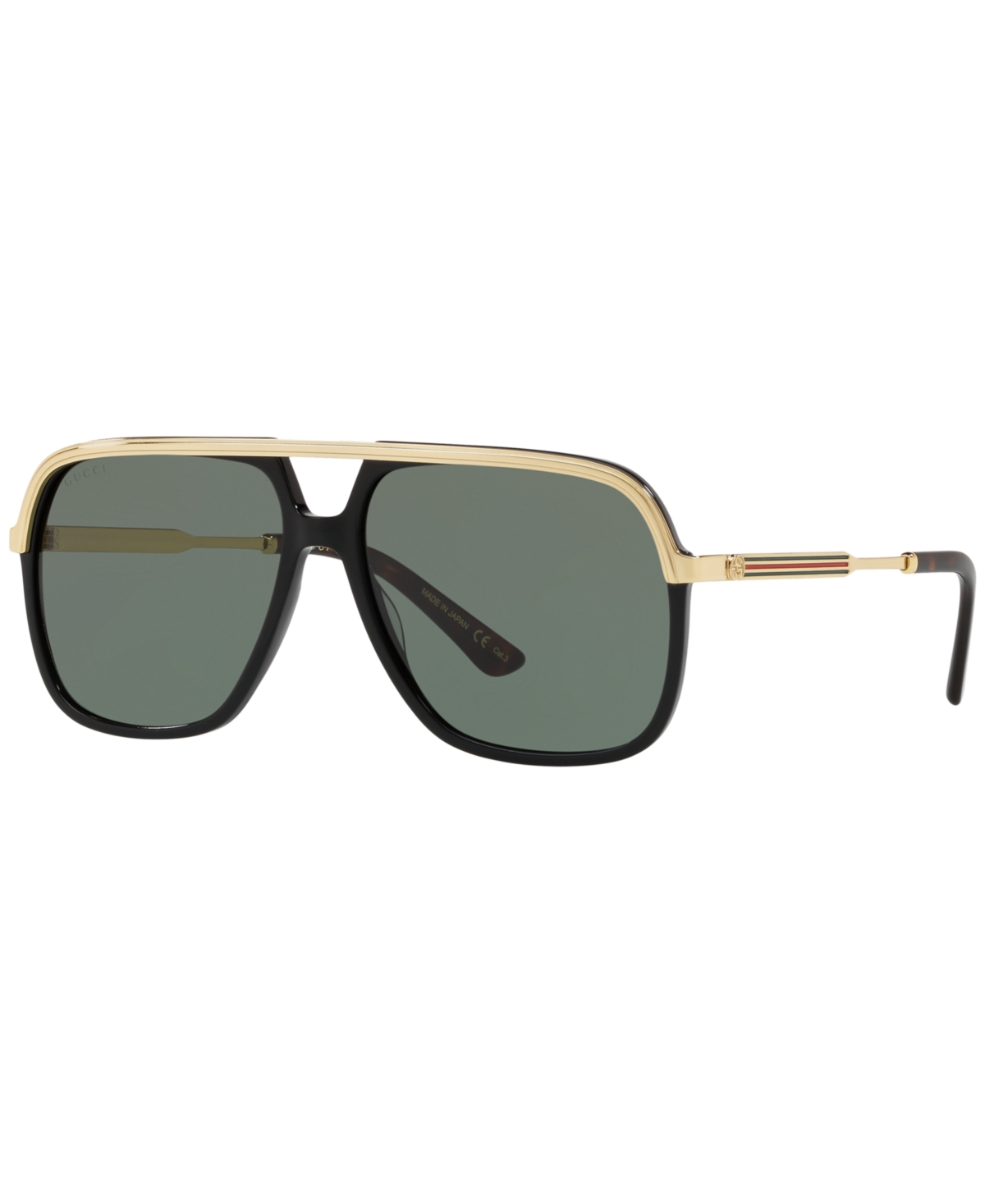 Shop Gucci Sunglasses, Gg0200s In Green,black