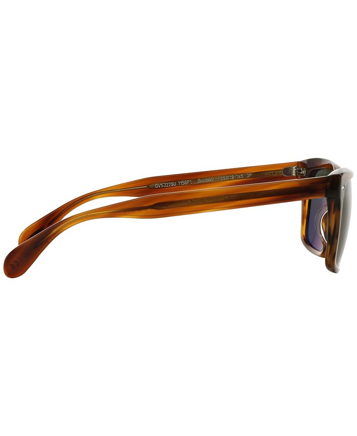 Oliver Peoples BRODSKY Polarized Sunglasses, OV5322SU 55 & Reviews -  Sunglasses by Sunglass Hut - Men - Macy's