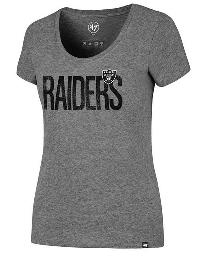 '47 Brand Women's Oakland Raiders Distressed Scoop T-Shirt & Reviews ...