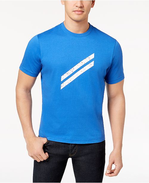 Daniel Hechter Paris Men S Bar Logo Print T Shirt Created