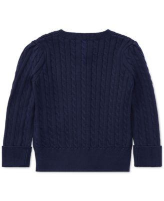 Baby Girls Cable-Knit Cotton Cardigan