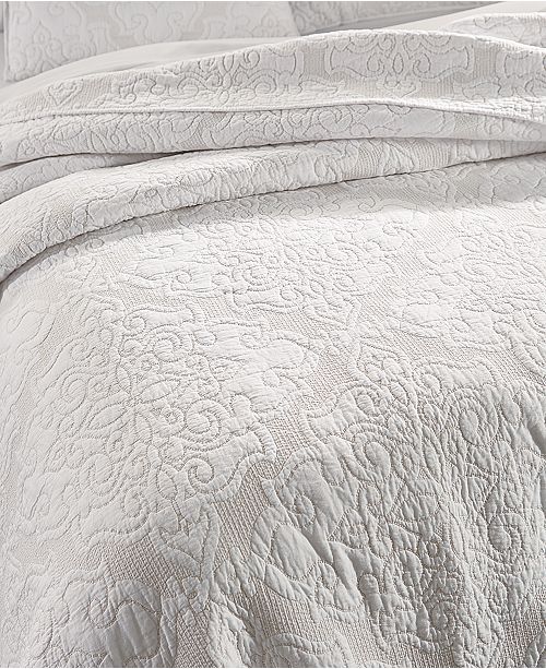 Martha Stewart Collection Gilded Age 100 Cotton Twin Quilt, Created