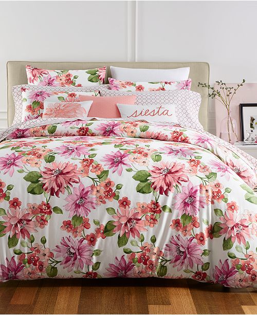 Charter Club Closeout Bouquet 2 Pc Twin Duvet Cover Set Created