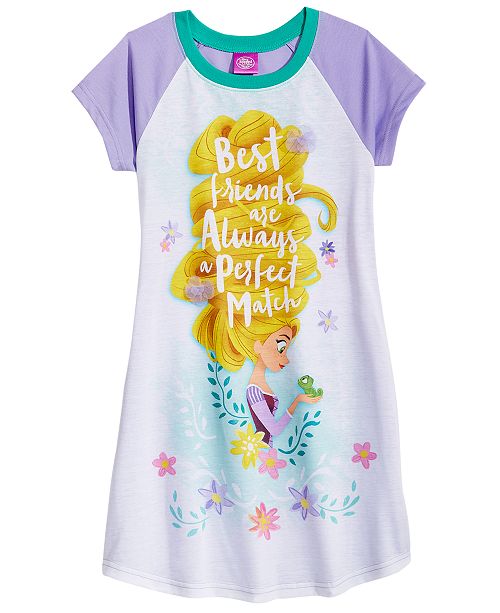 Disney Tangled Rapunzel Nightgown Little Girls Big Girls Reviews Pajamas Kids Macy S