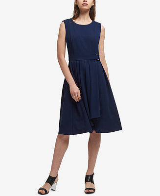 DKNY Pleated A-Line Dress, Created for Macy's - Macy's