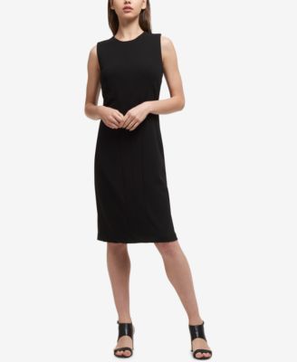 macy's black sheath dress