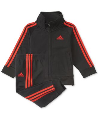 adidas - 2-Pc. Iconic Tricot Jacket & Pants Set, Little Boys (2-7)