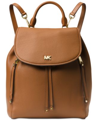 mk viv large leather backpack