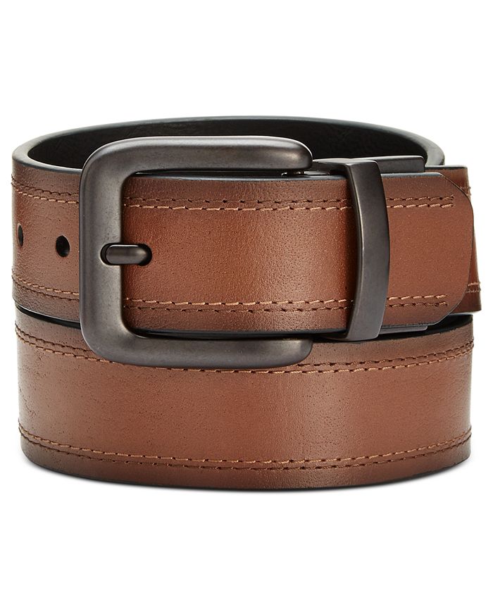 Levi's Men's Double Threaded Reversible Leather Belt & Reviews - All ...