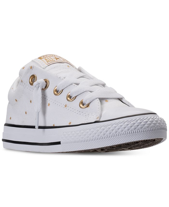 Converse Little Girls' Chuck Taylor Street Ox Casual Sneakers from ...