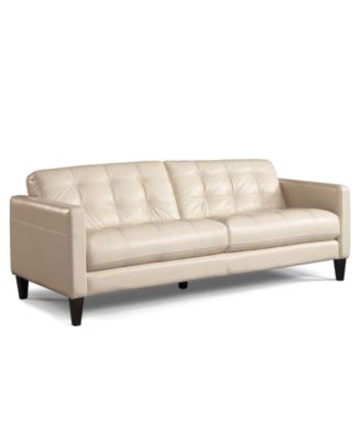 Milan Leather Sofa - Furniture - Macy&#39;s
