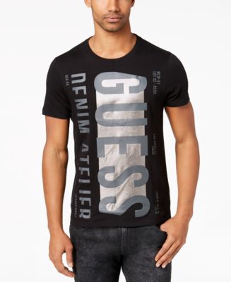 Guess Men's Denim Atelier Logo Cotton T-shirt - Macy's