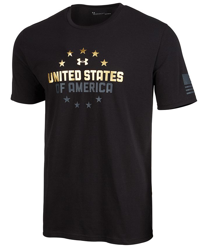Under Armour Men's Freedom One Nation Metallic-Graphic T-Shirt ...
