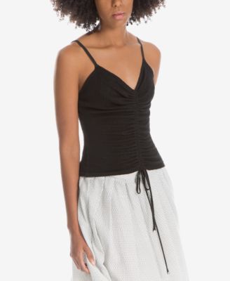 Max Studio London - Cinch-Tie Spaghetti-Strap Top, Created for Macy's