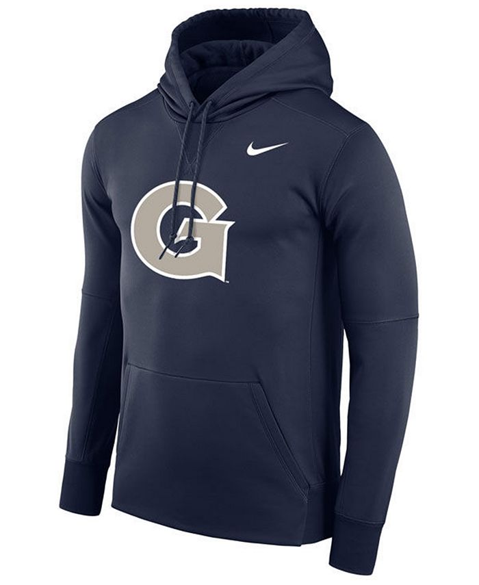 Nike Men's Georgetown Hoyas Therma Logo Hoodie - Macy's
