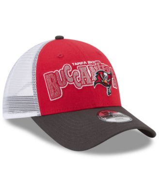 New Era Snapback Trucker Cap Tampa Bay Buccaneers Wood Camo – Zwart, Eén Maat Verstelbaar