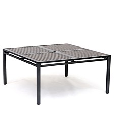 Aluminum 62" Square Outdoor Dining Table, Created for Macy's