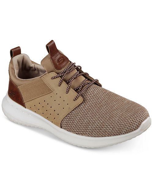 Skechers Men S Delson Camben Casual Walking Sneakers From Finish