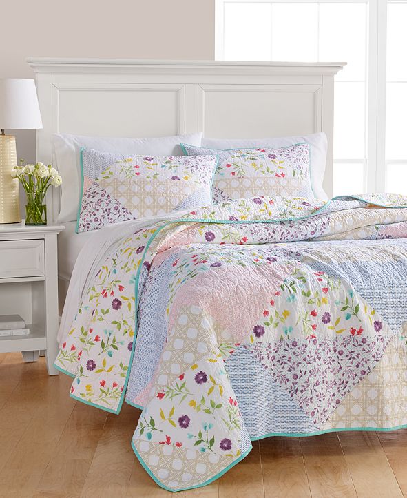 Martha Stewart Collection CLOSEOUT! Pergola Patchwork King Quilt