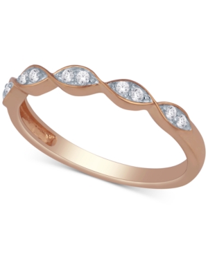 image of Diamond Scalloped Stackable Band (1/10 ct. t.w.)