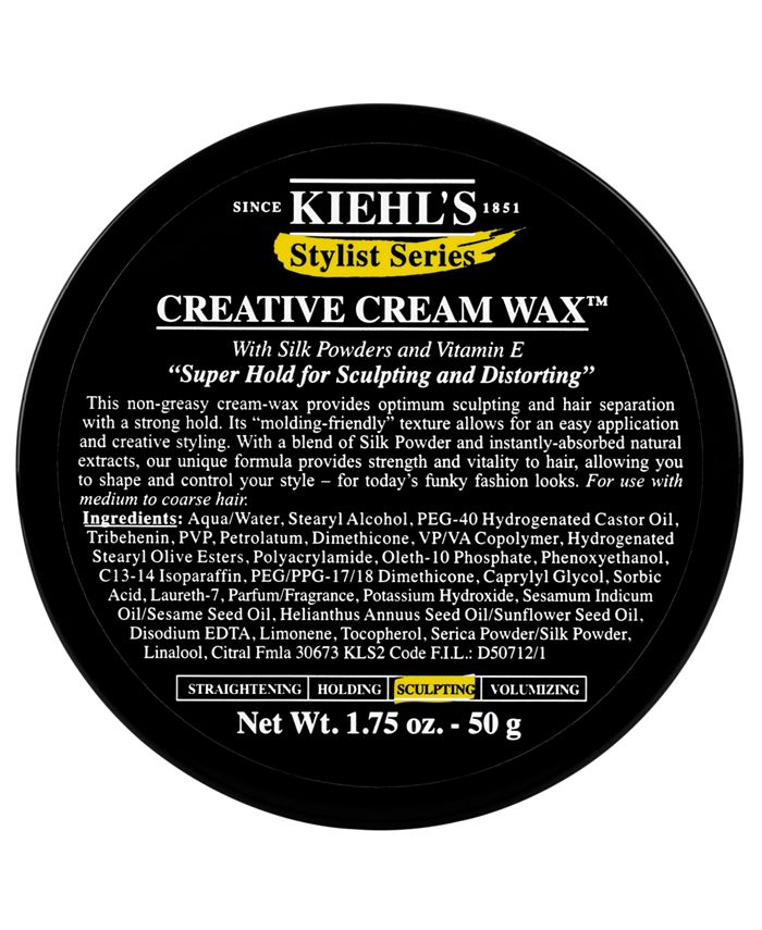 Kiehl's Since 1851 Stylist Series Creative Cream Wax, 1.75oz. Macy's