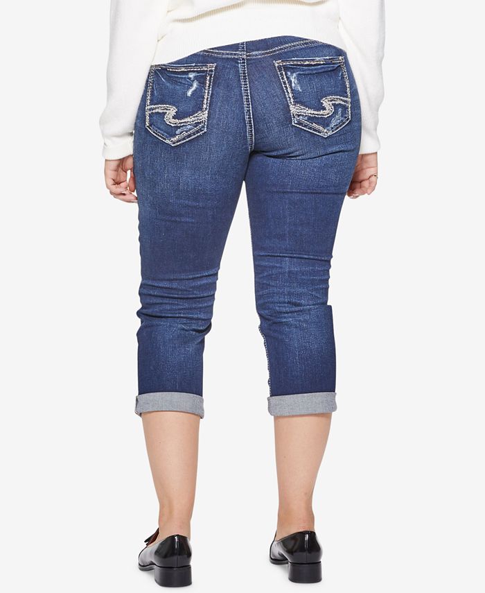 Silver Jeans Co. Plus Size Curvy Capri Jeans Macy's