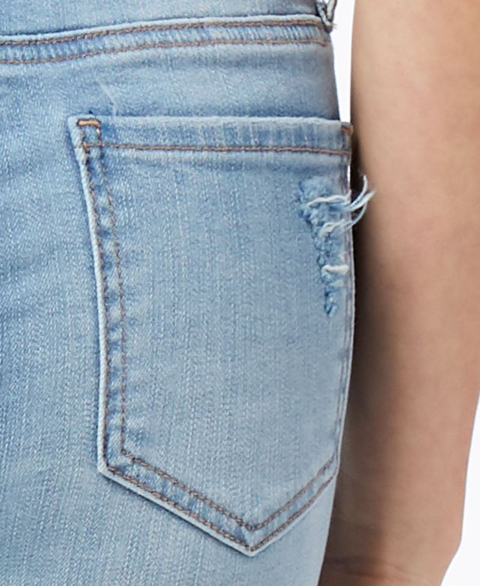 Vanilla Star Juniors' Ripped Embellished Skinny Jeans - Macy's