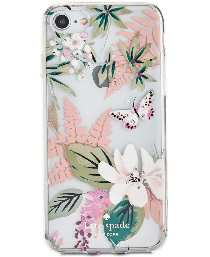 kate spade new york Jeweled Botanical iPhone 8 Clear Case Macy's