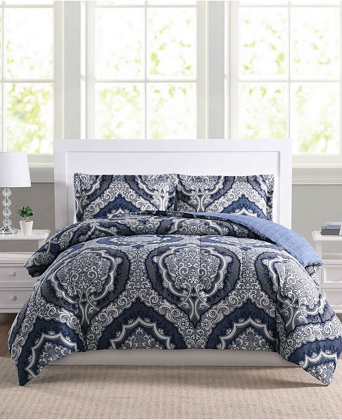 Pem America Closeout Dorchester 2 Pc Reversible Twin Twin Xl Comforter Set Created For Macy S Reviews Bed In A Bag Bed Bath Macy S