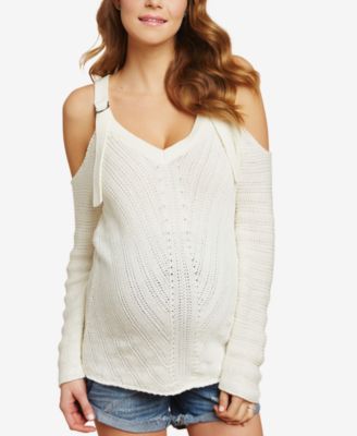 Jessica Simpson - Maternity Cold-Shoulder Sweater