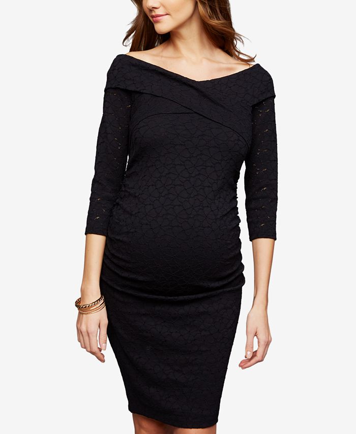A Pea in the Pod Maternity OffTheShoulder Lace Sheath Dress Macy's