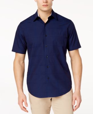 Tasso Elba Men's Textured Shirt, Created for Macy's - Macy's