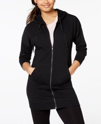 tunic zip up hoodie