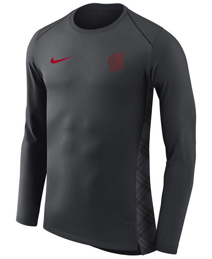 Nike Men's Portland Trail Blazers City Edition Shooting Shirt - Macy's