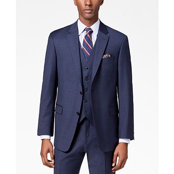 Tommy Hilfiger Men's Modern-Fit TH Flex Stretch Suit Jackets ...
