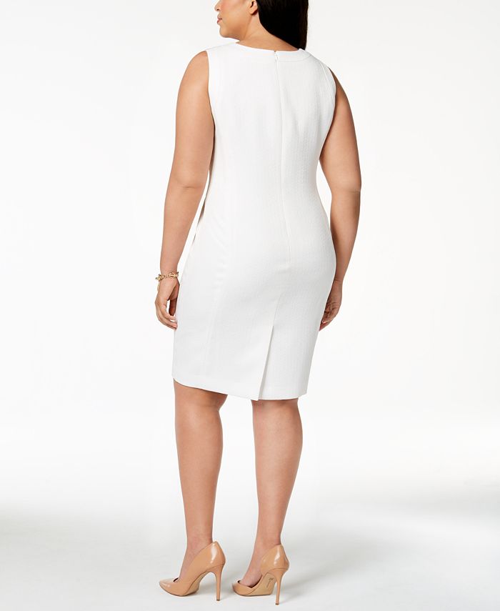 Kasper Plus Size Jacquard Sheath Dress - Macy's