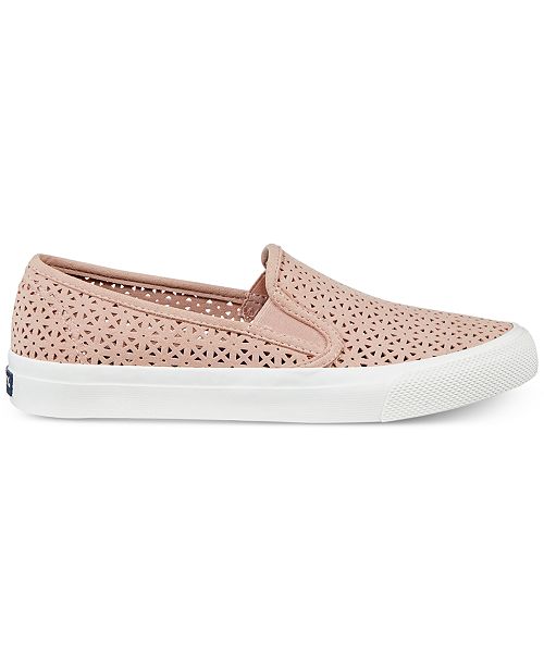 Sperry Women's Seaside Perforated Slip-On Sneakers, Created for Macy's ...