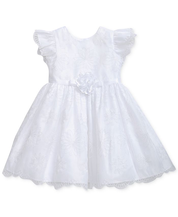 Sweet Heart Rose Floral Embroidered Dress, Toddler Girls - Macy's