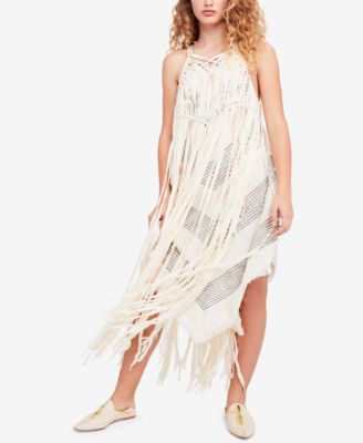 Free People - Whisk Me Away Macrame Fringe Dress