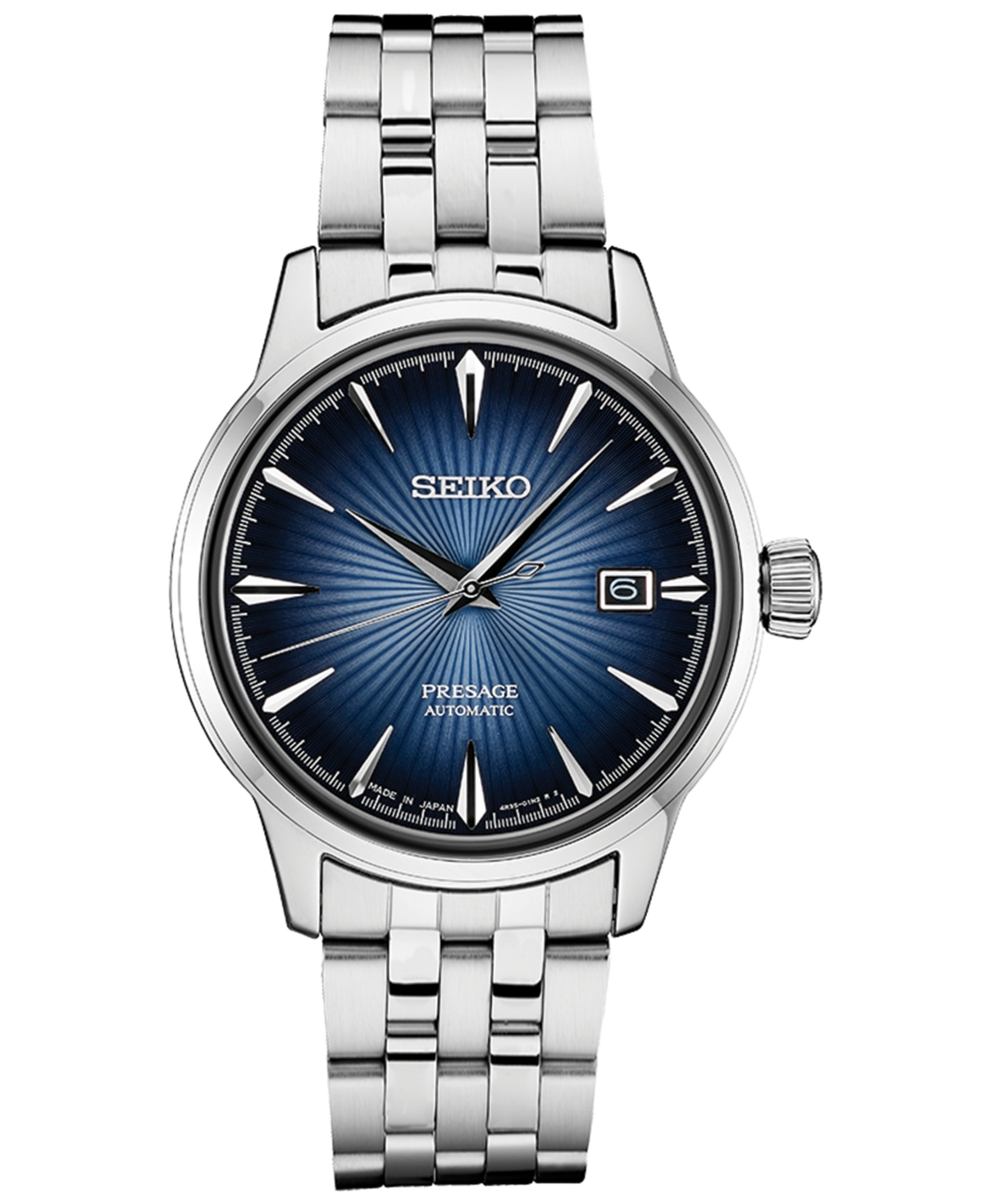 Seiko Men's Automatic Presage Stainless Steel Bracelet Watch  &  Reviews - All Watches - Jewelry & Watches - Macy's