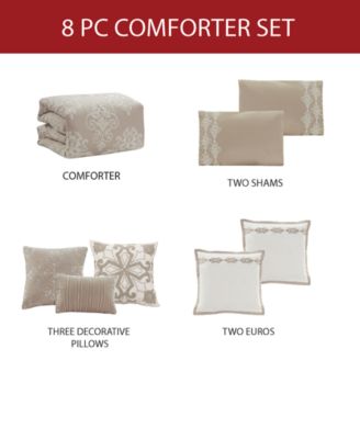 Hallmart Collectibles CLOSEOUT! Vilette 8-Pc. Queen Comforter Set - Macy's