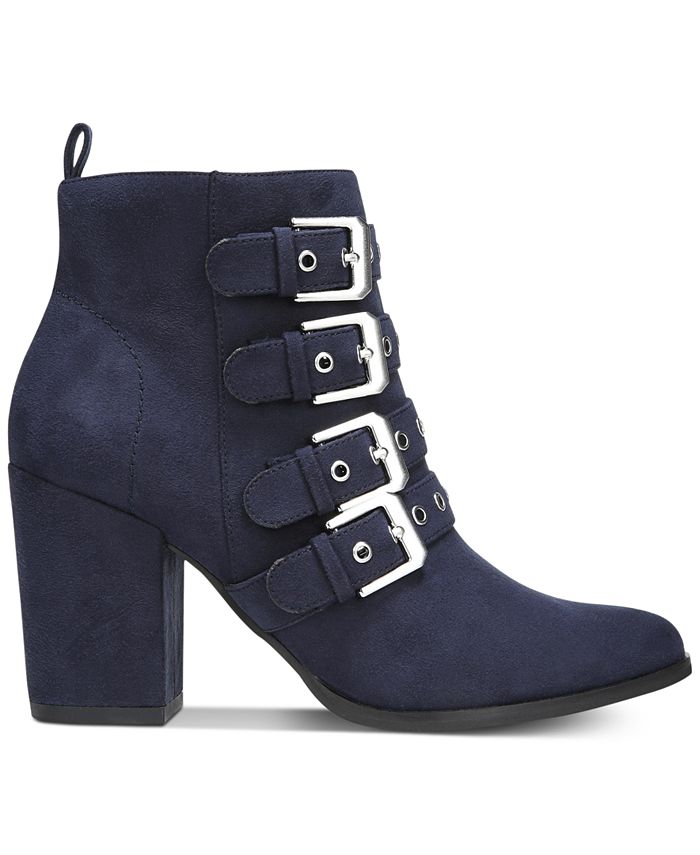 Carlos by Carlos Santana Gamma Buckle Block Heel Booties Macy s